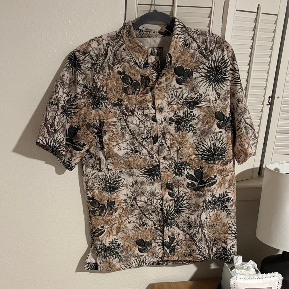 GameGuard Outdoors Camo Short Sleeve Fishing Shirt